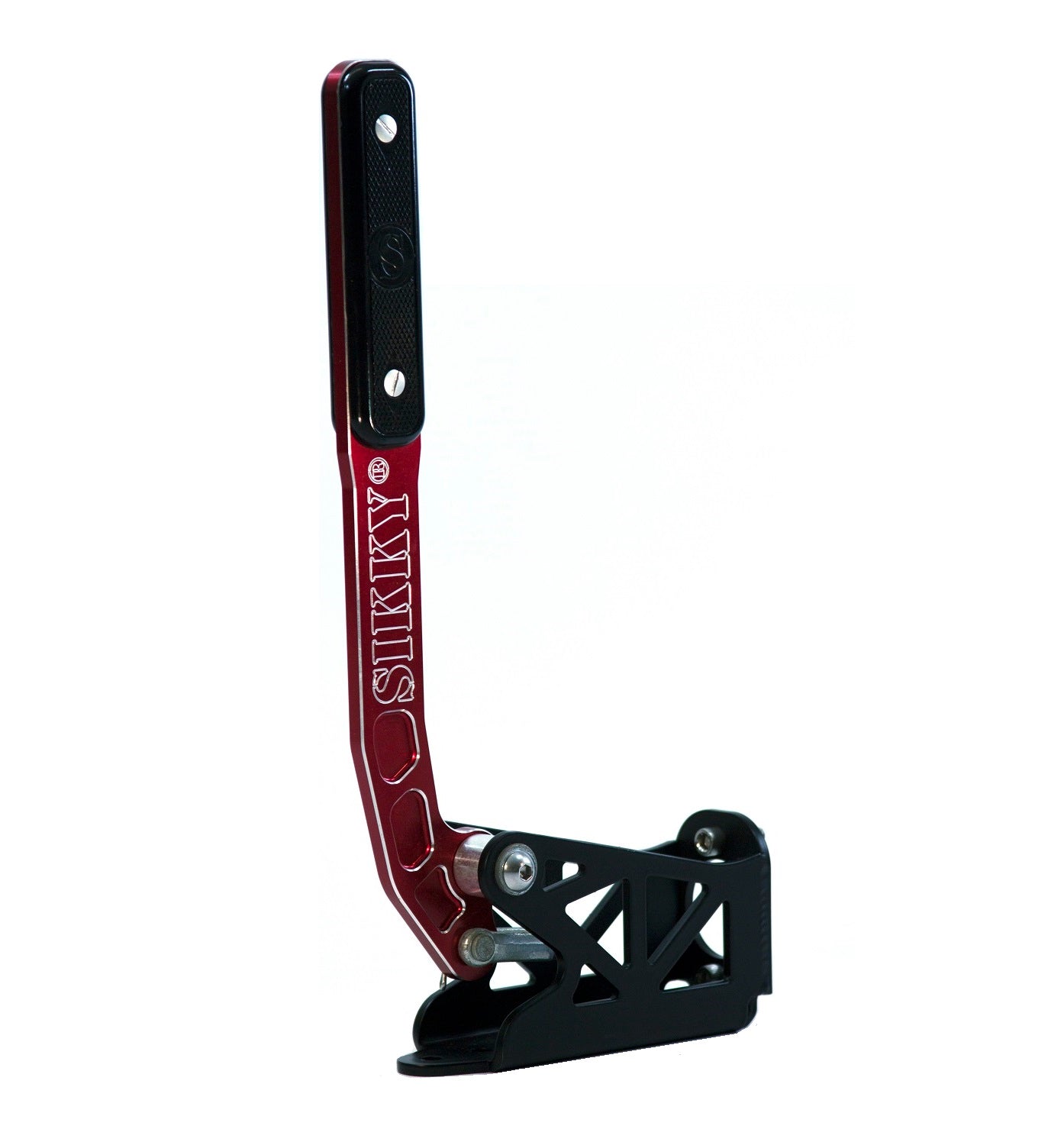 Reverse Mount Pull Back Style Hydraulic Handbrake - Red Handle