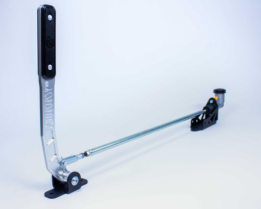 Pull-Back Style Hydraulic Handbrake - Silver Handle Relocation Rod