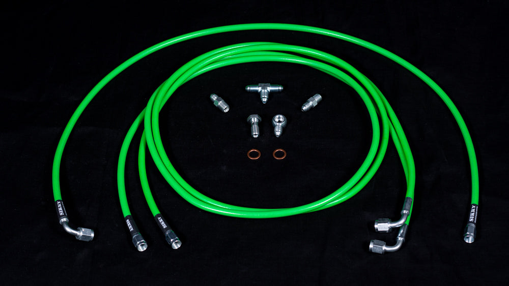 S550 Dual caliper line kit for standard Sikky Hydraulic hand brakes (for wilwood Brake Caliper Threads)